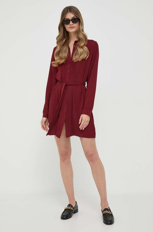 Šaty Pepe Jeans Gissa PL953361.299 burgundské AW23