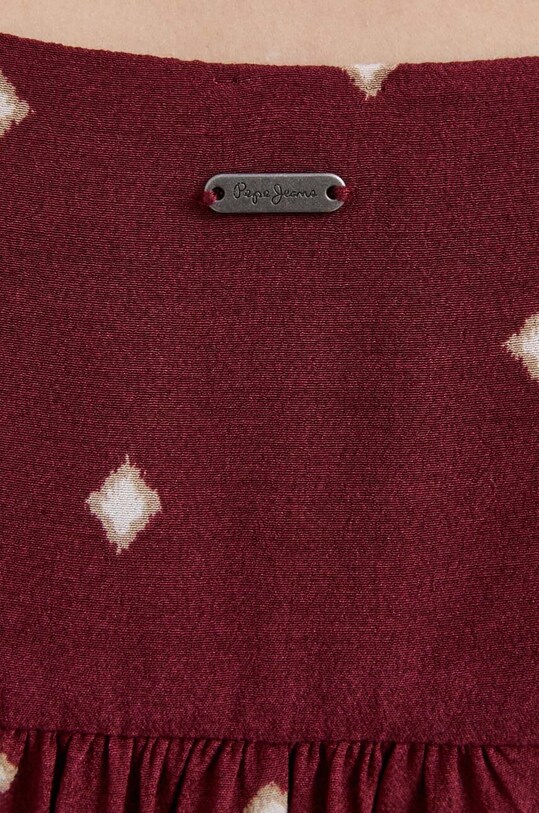 Pepe Jeans rochie PL953363.0AA burgundia