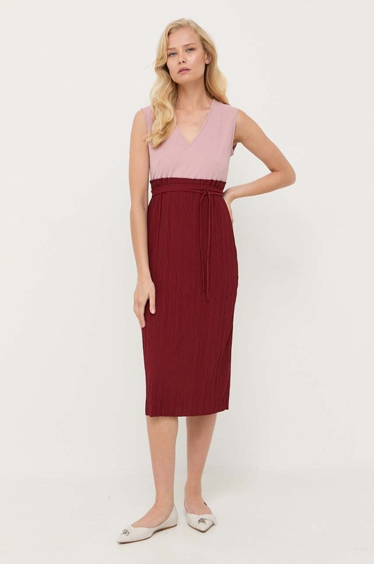 Max Mara Leisure rochie 2336260434600 burgundia AW23