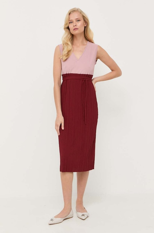 Max Mara Leisure ruha 2336260434600 burgundia AW23