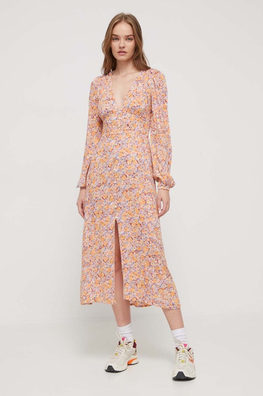Billabong sukienka casual pomarańczowy ABJWD00611