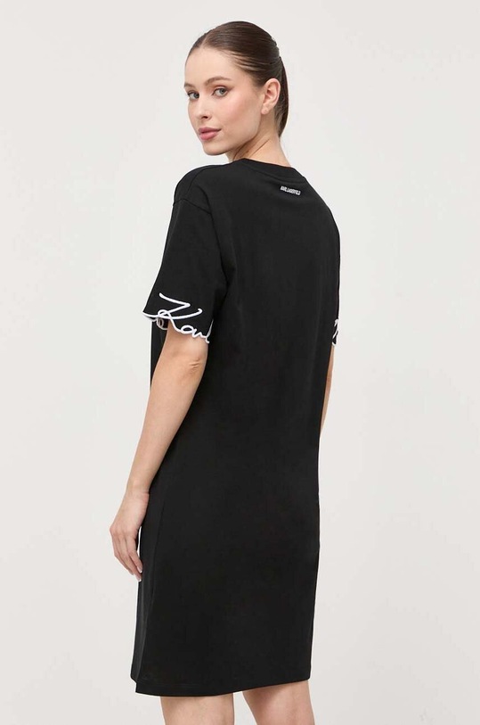 Ruházat Karl Lagerfeld pamut ruha 235W1357 fekete
