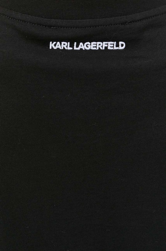 Karl Lagerfeld pamut ruha 235W1357 fekete