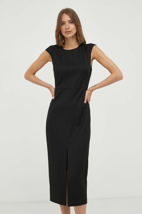 Patrizia Pepe rochie midi negru 8A1154.A300