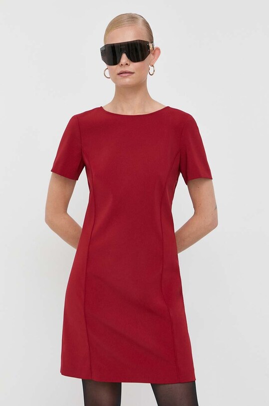 Patrizia Pepe sukienka 8A1170.A6F5 bordowy AW23