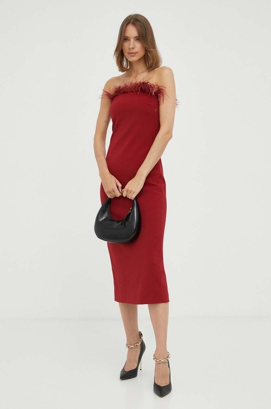 Patrizia Pepe sukienka 8A1202.A6F5 czerwony AW23