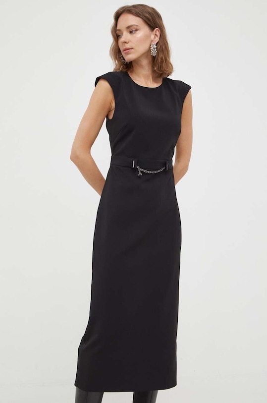Patrizia Pepe sukienka z elastanem czarny 8A1204.A6F5