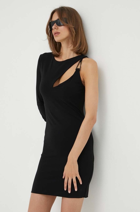 Patrizia Pepe sukienka z elastanem czarny 8A1213.J113