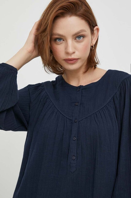 Βαμβακερό φόρεμα Pepe Jeans INDIA σκούρο μπλε PL953396.594