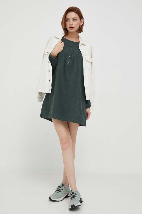 Бавовняна сукня Pepe Jeans INDIA PL953396.692 зелений AW23