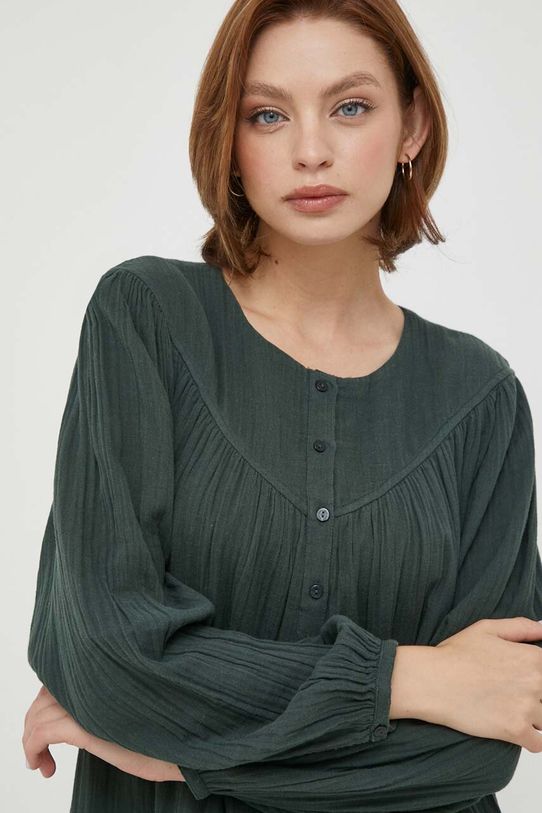 Pepe Jeans sukienka bawełniana INDIA zielony PL953396.692