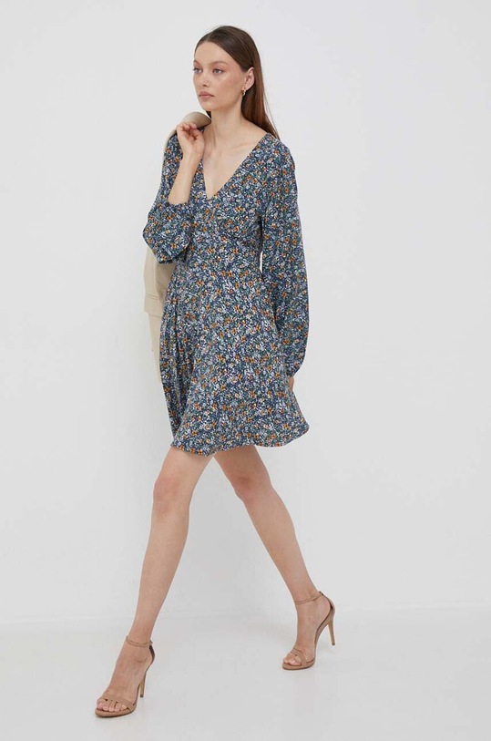 Pepe Jeans sukienka casual niebieski PL953432.0AA