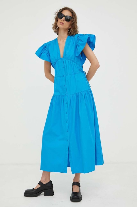 2NDDAY sukienka bawełniana 2234125283 niebieski AW23