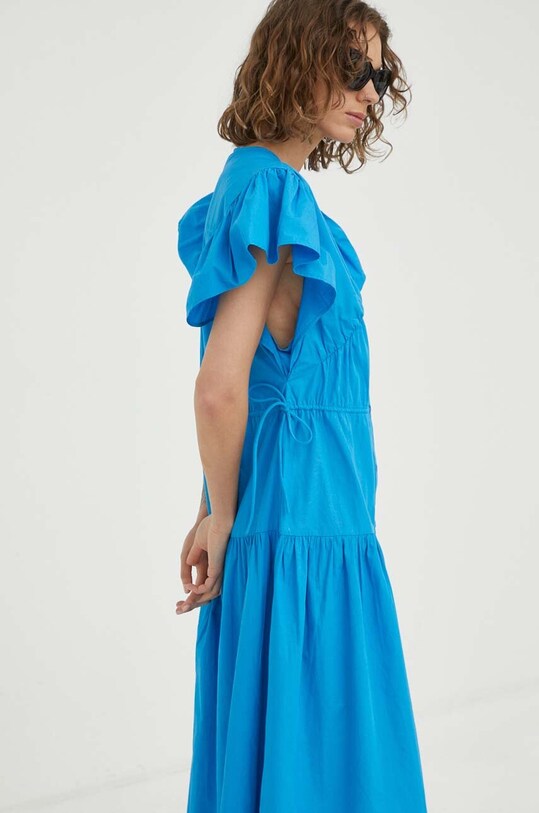 2NDDAY sukienka bawełniana niebieski 2234125283