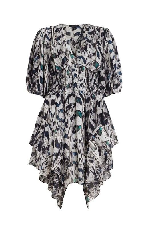 AllSaints sukienka CIARA INES DRESS WD195Y biały