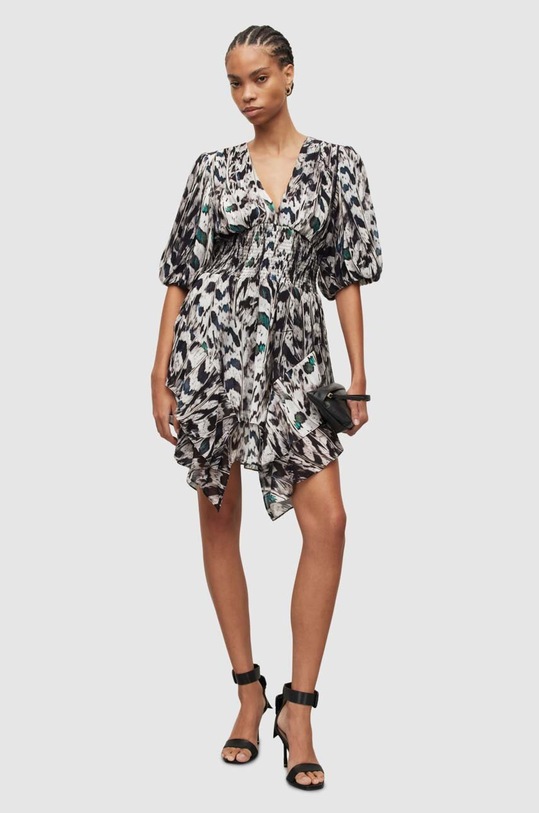 AllSaints sukienka CIARA INES DRESS biały WD195Y