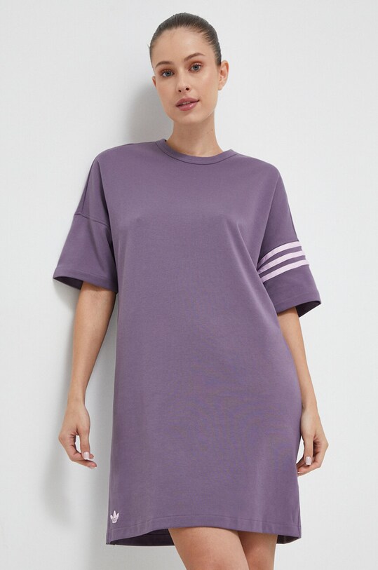 Šaty adidas Originals pletenina fialová IP6511