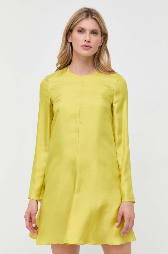 Red Valentino sukienka jedwabna 3R3VAHL56M1 żółty AW23