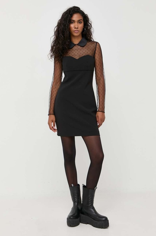 Red Valentino rochie 3R3VAHR06VK negru AW23