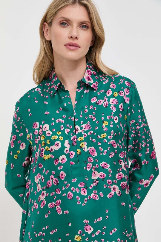 Red Valentino sukienka jedwabna turkusowy 3R3VAJD06UU