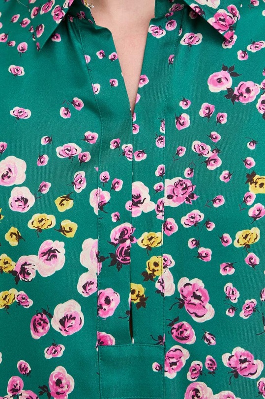 Red Valentino sukienka jedwabna 3R3VAJD06UU turkusowy