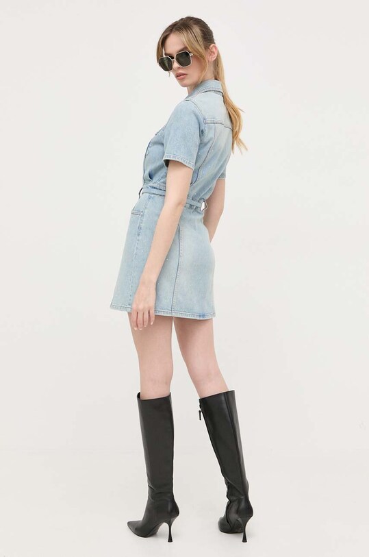 Odzież Miss Sixty sukienka jeansowa 6T2DJ0610000 niebieski