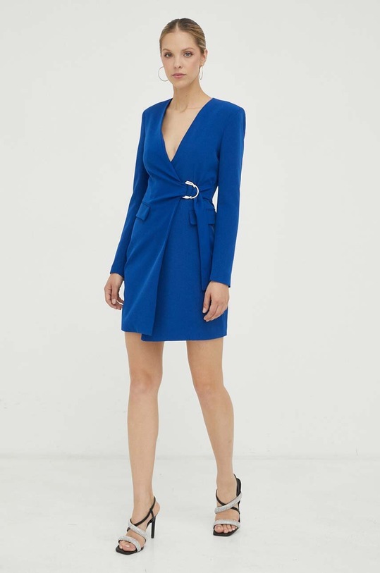 Φόρεμα Liu Jo με ελαστάν μπλε CF3133.T2200