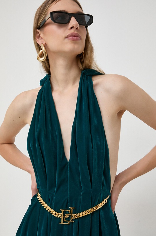 Odzież Elisabetta Franchi sukienka AB44637E2 turkusowy