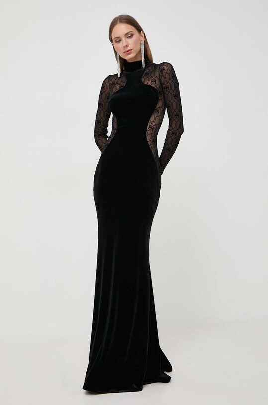 Odzież Elisabetta Franchi sukienka AB47237E2 czarny