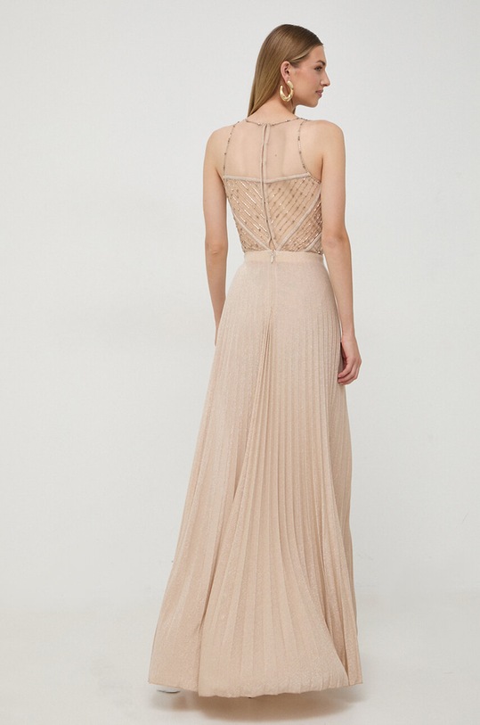 Odzież Elisabetta Franchi sukienka AB47737E2 beżowy
