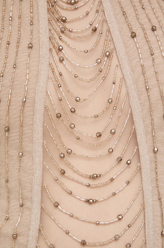 Elisabetta Franchi sukienka AB47737E2 beżowy