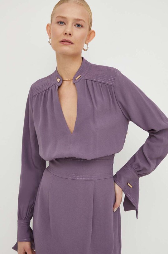 Платье Elisabetta Franchi фиолетовой AB54037E2