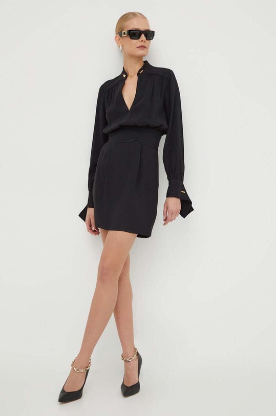 Платье Elisabetta Franchi длинный чёрный AB54037E2