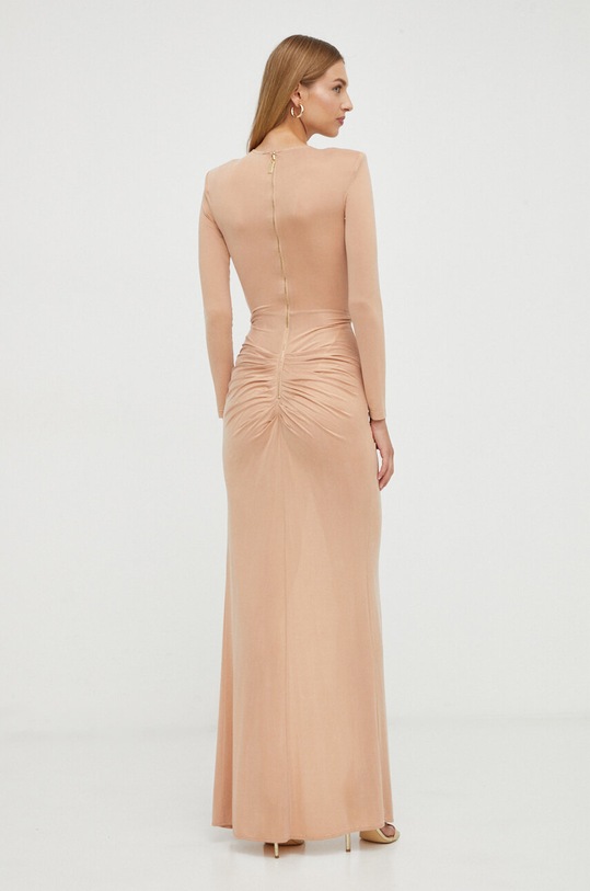 Odzież Elisabetta Franchi sukienka AB49337E2 beżowy