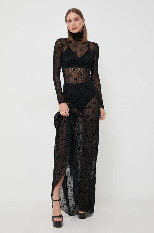 Odzież Elisabetta Franchi sukienka AB51737E2 czarny