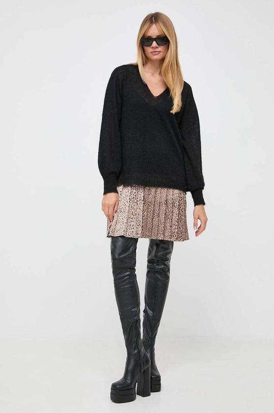 Twinset sukienka i sweter wełniany 232TP3711 czarny AW23