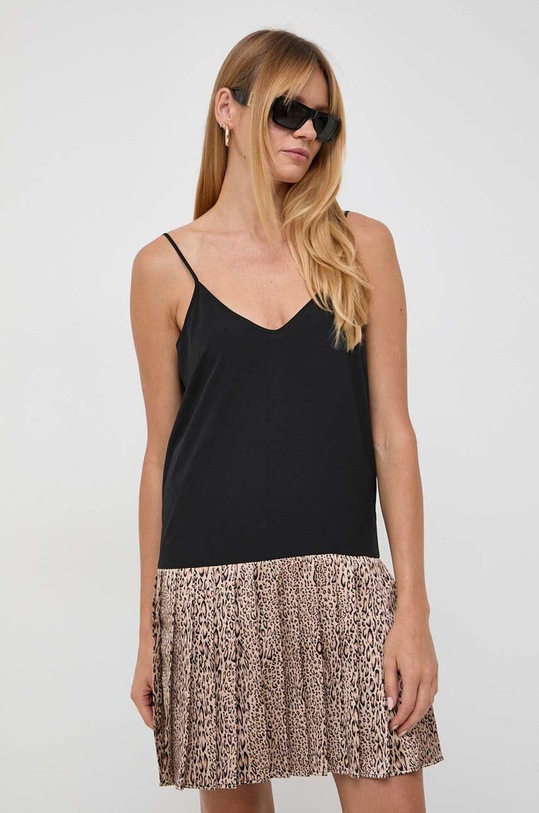 Twinset sukienka i sweter wełniany czarny 232TP3711
