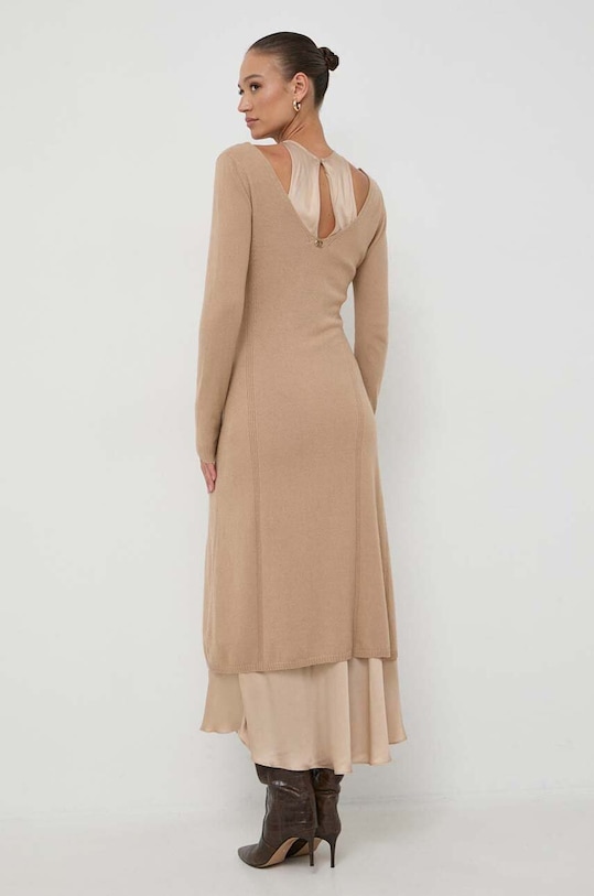 Oblečení Šaty z vlněné směsi Twinset 232TP3210 hnědá