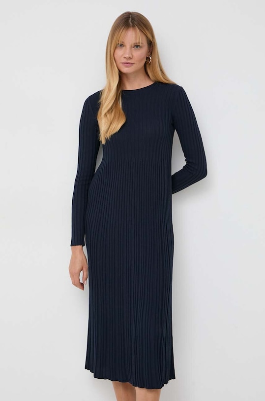 Weekend Max Mara sukienka wełniana casual granatowy 2353260233600