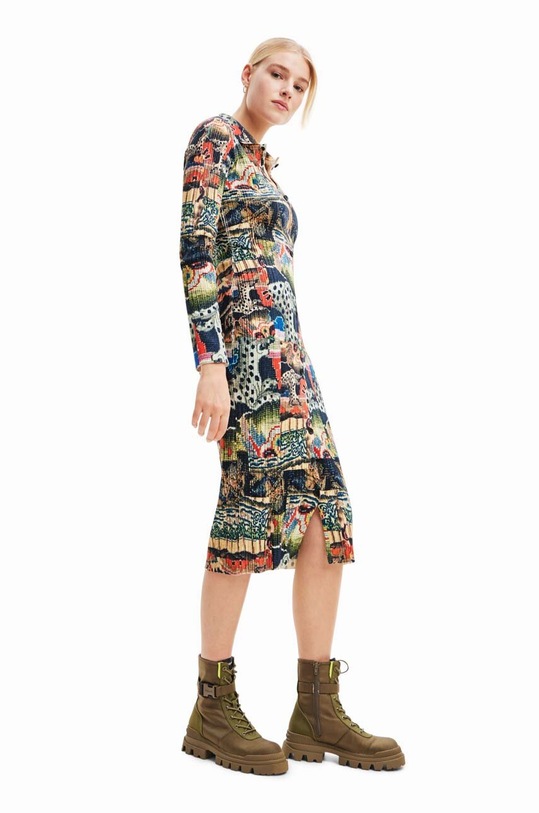 Desigual sukienka casual multicolor 23WWVF15