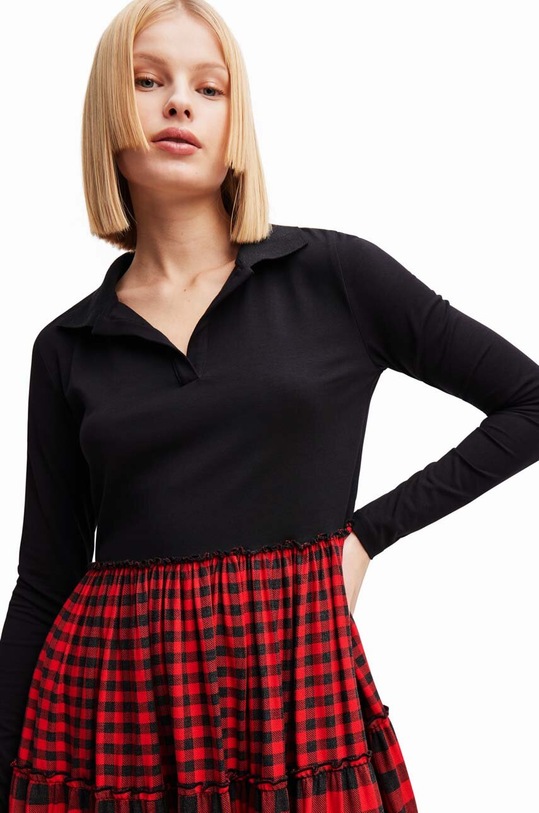 Ρούχα Φόρεμα Desigual 23WWVW74 κόκκινο