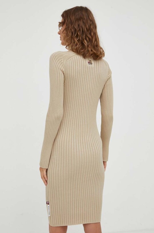 Ρούχα Βαμβακερό φόρεμα Marc O'Polo 308504567057 μπεζ