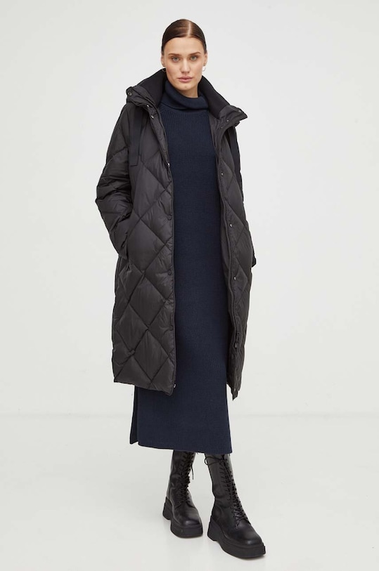 Βαμβακερό φόρεμα Marc O'Polo 309605967105 σκούρο μπλε AW23