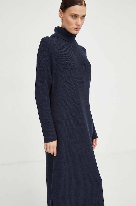 Βαμβακερό φόρεμα Marc O'Polo 309605967105 σκούρο μπλε