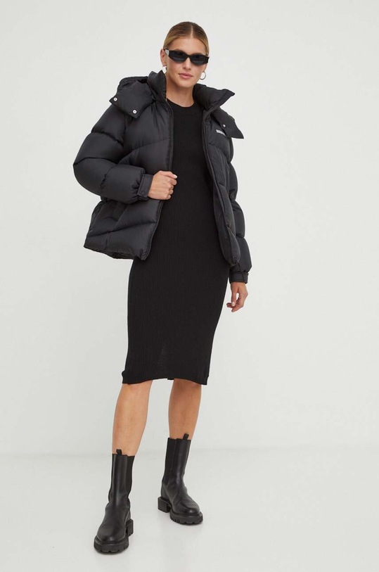 Marc O'Polo sukienka z domieszką wełny DENIM 349600767047 czarny AW23