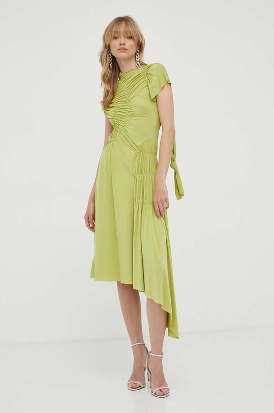 Victoria Beckham sukienka 1323JDR004933A zielony AW23