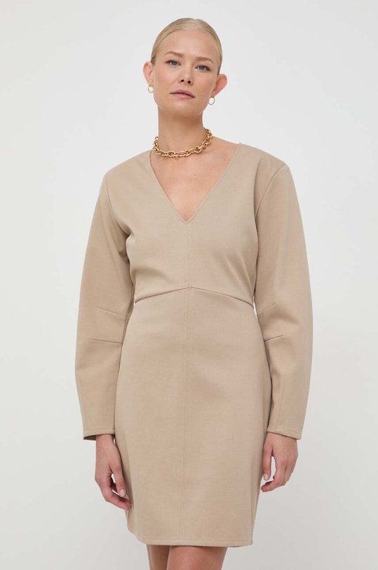 Notes du Nord sukienka tkanina beżowy 13345