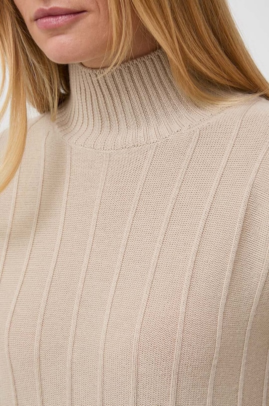 Μάλλινο φόρεμα Max Mara Leisure 2333260136600 μπεζ