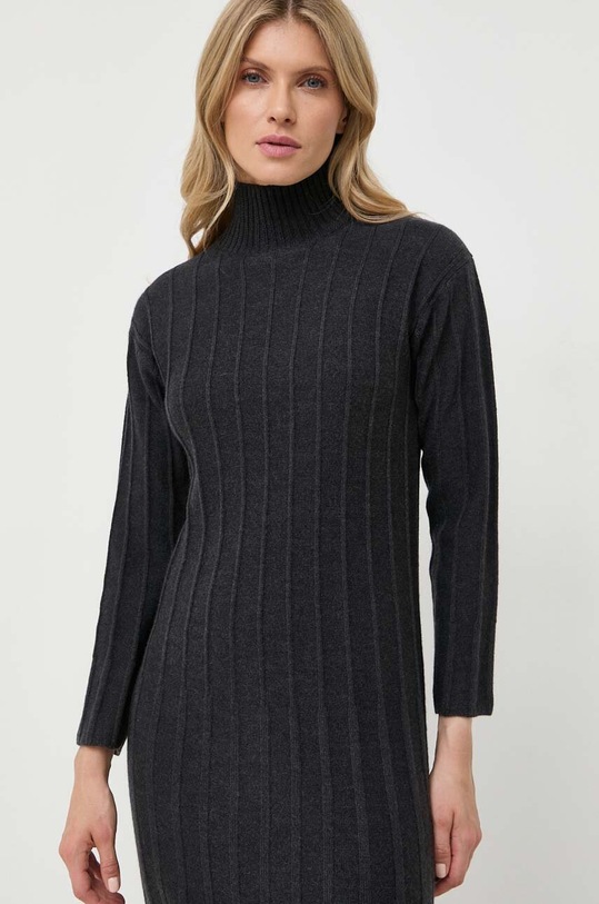 Μάλλινο φόρεμα Max Mara Leisure γκρί 2333260136600