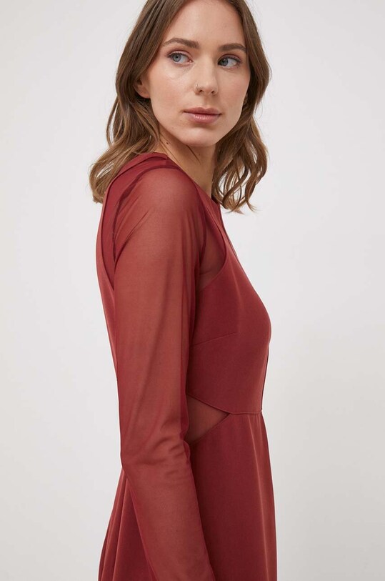 Šaty United Colors of Benetton burgundské 4LUVDV06T.1G2